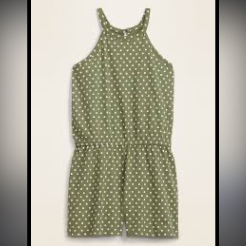 Old Navy Sleeveless High-Neck Romper for Girls 6-7 years